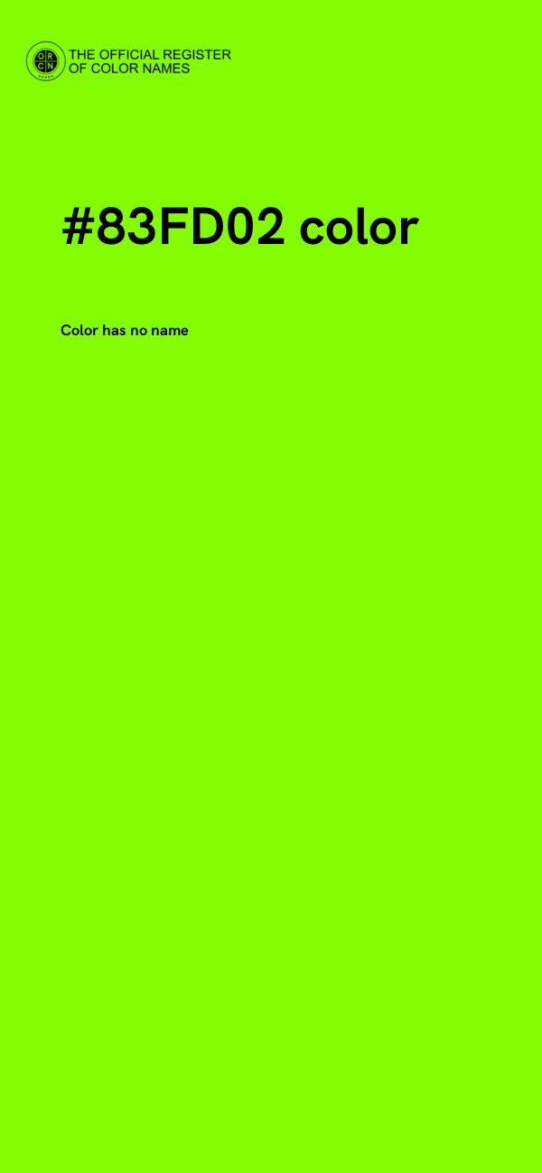 #83FD02 color image