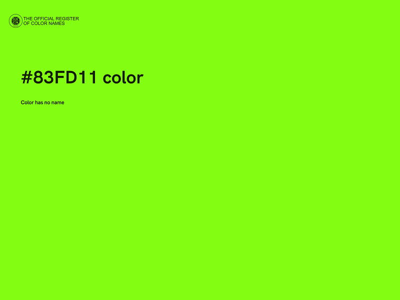 #83FD11 color image