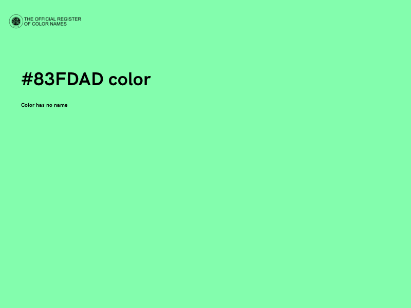 #83FDAD color image