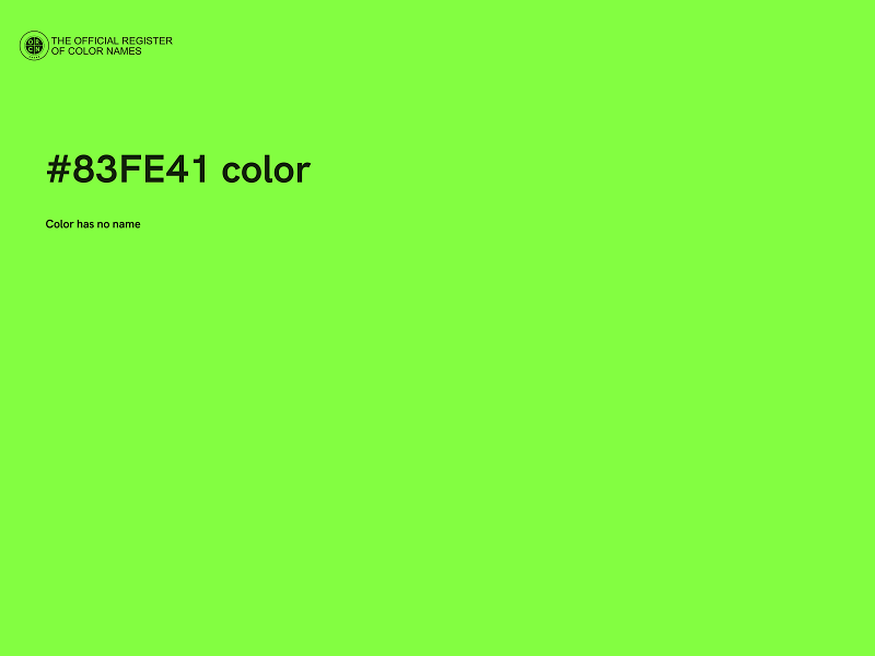 #83FE41 color image