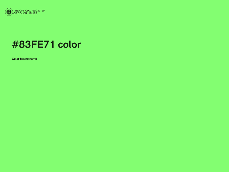 #83FE71 color image