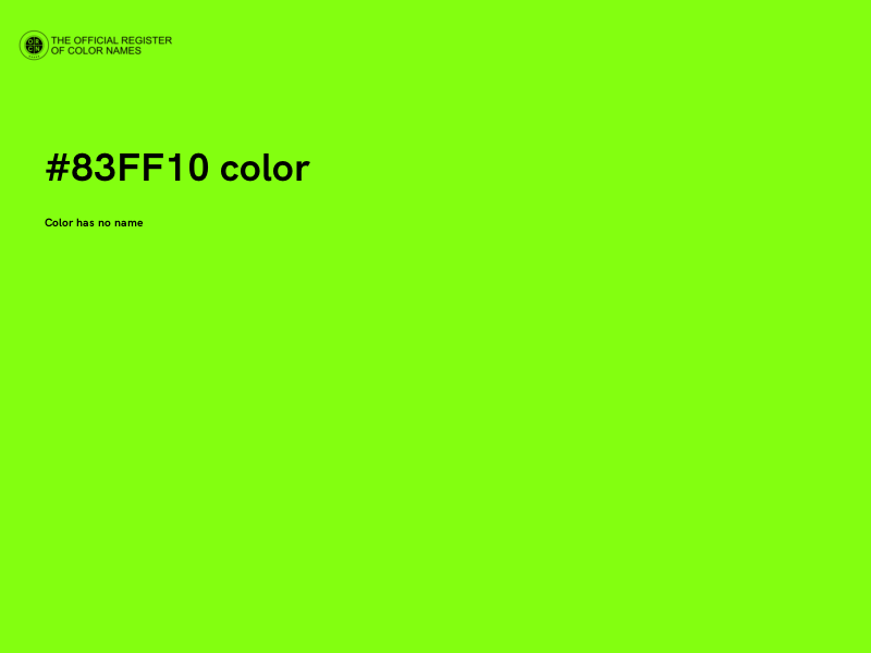 #83FF10 color image