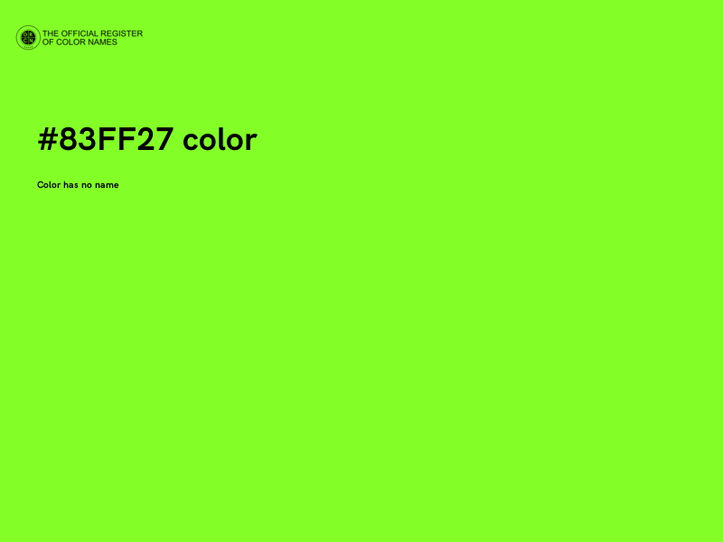 #83FF27 color image