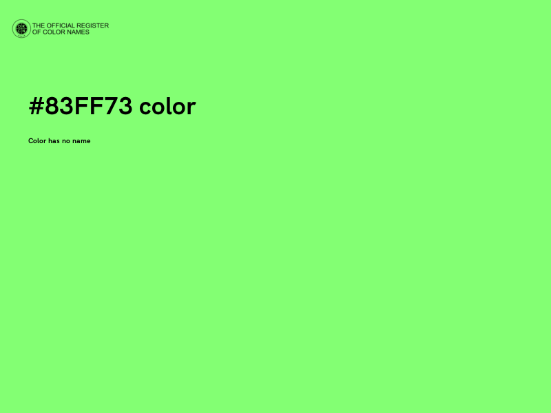 #83FF73 color image