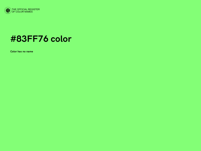 #83FF76 color image