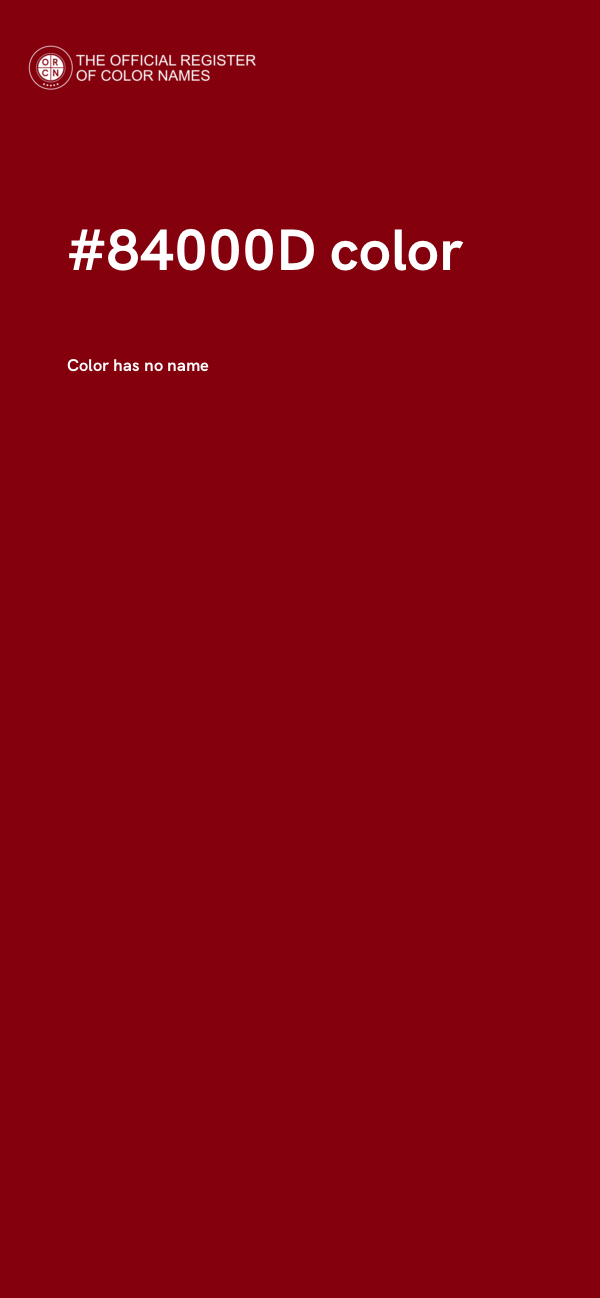 #84000D color image