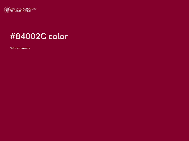 #84002C color image