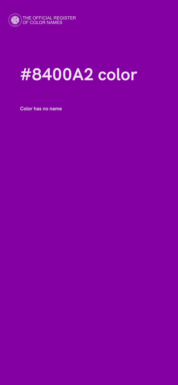 #8400A2 color image