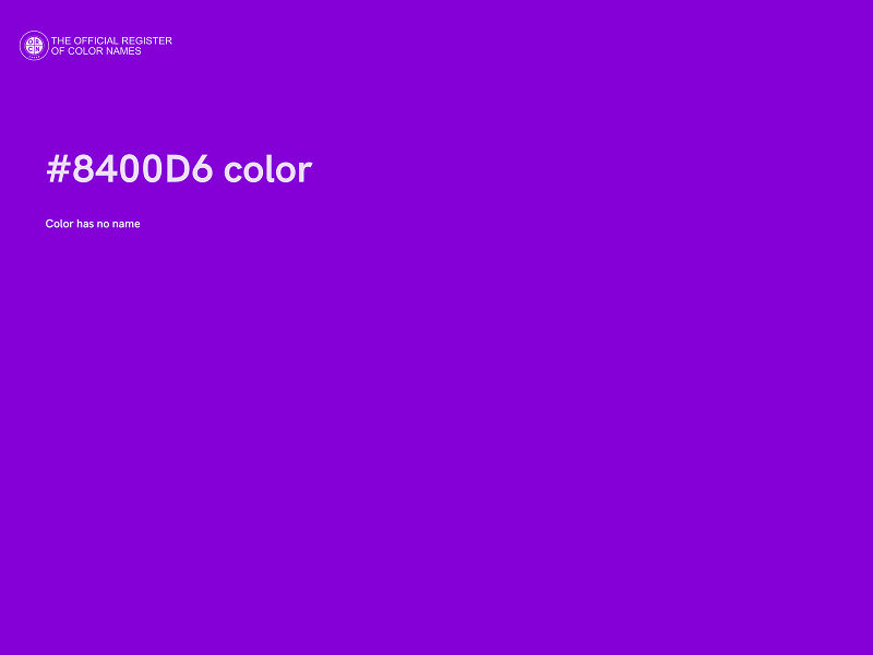 #8400D6 color image