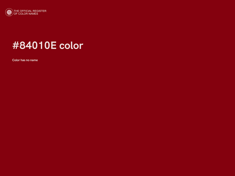 #84010E color image