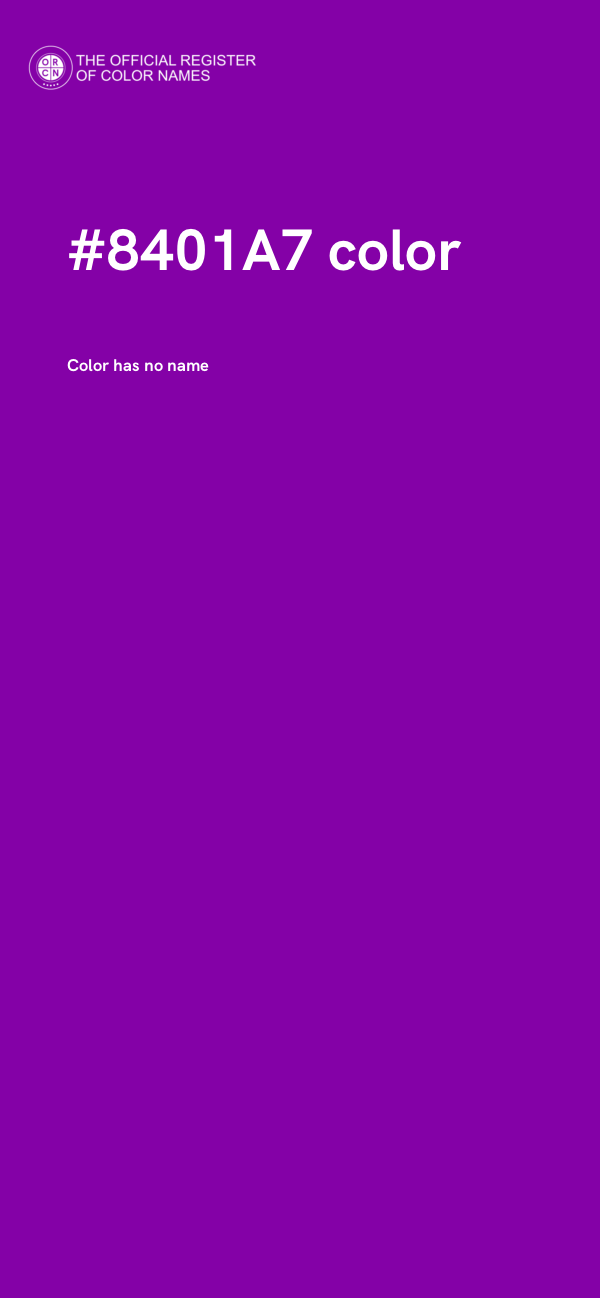 #8401A7 color image