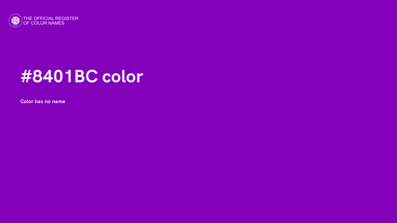 #8401BC color image