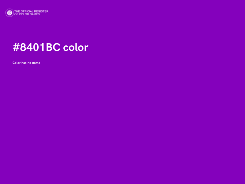 #8401BC color image