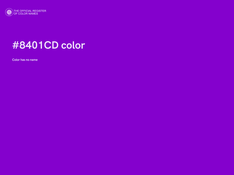 #8401CD color image