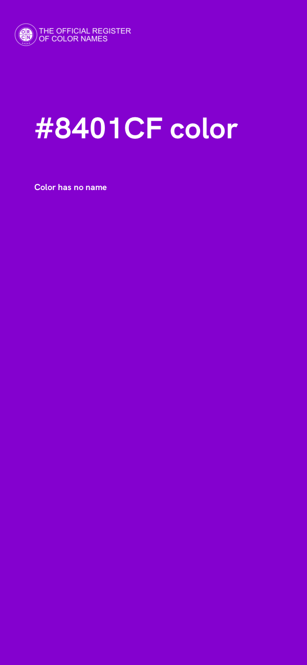 #8401CF color image