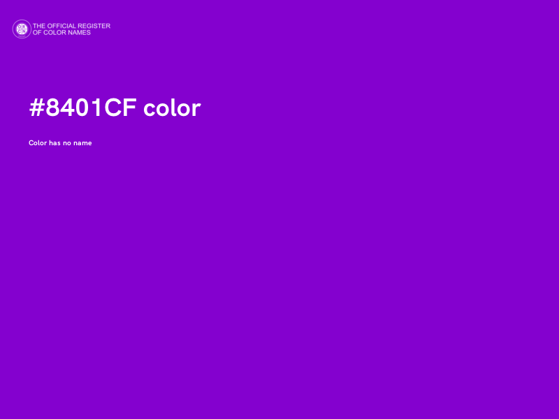 #8401CF color image