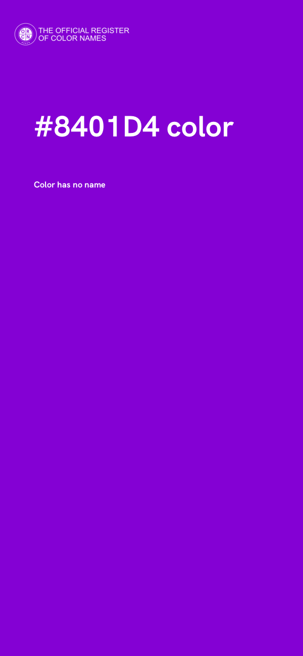 #8401D4 color image