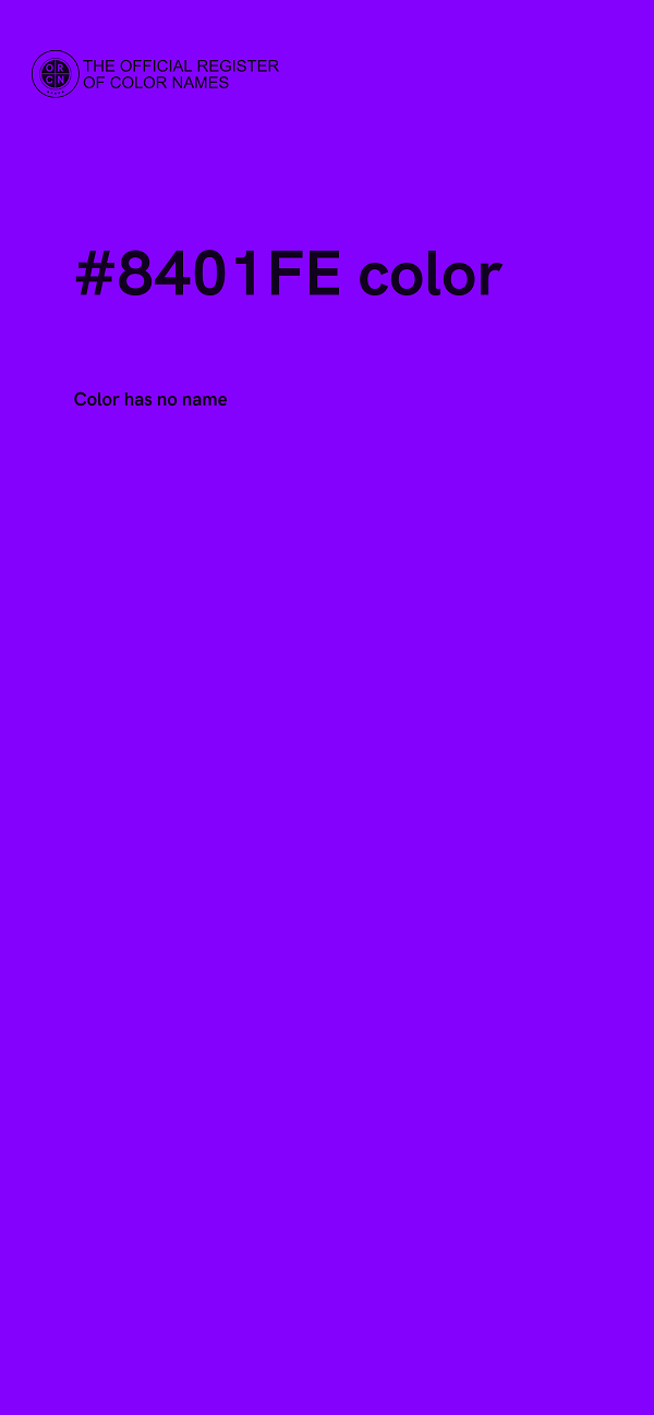 #8401FE color image