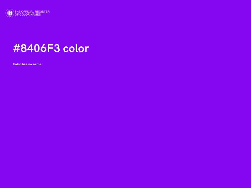 #8406F3 color image