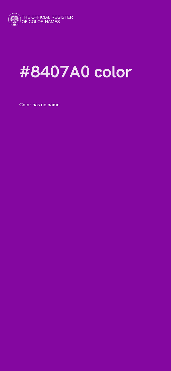#8407A0 color image
