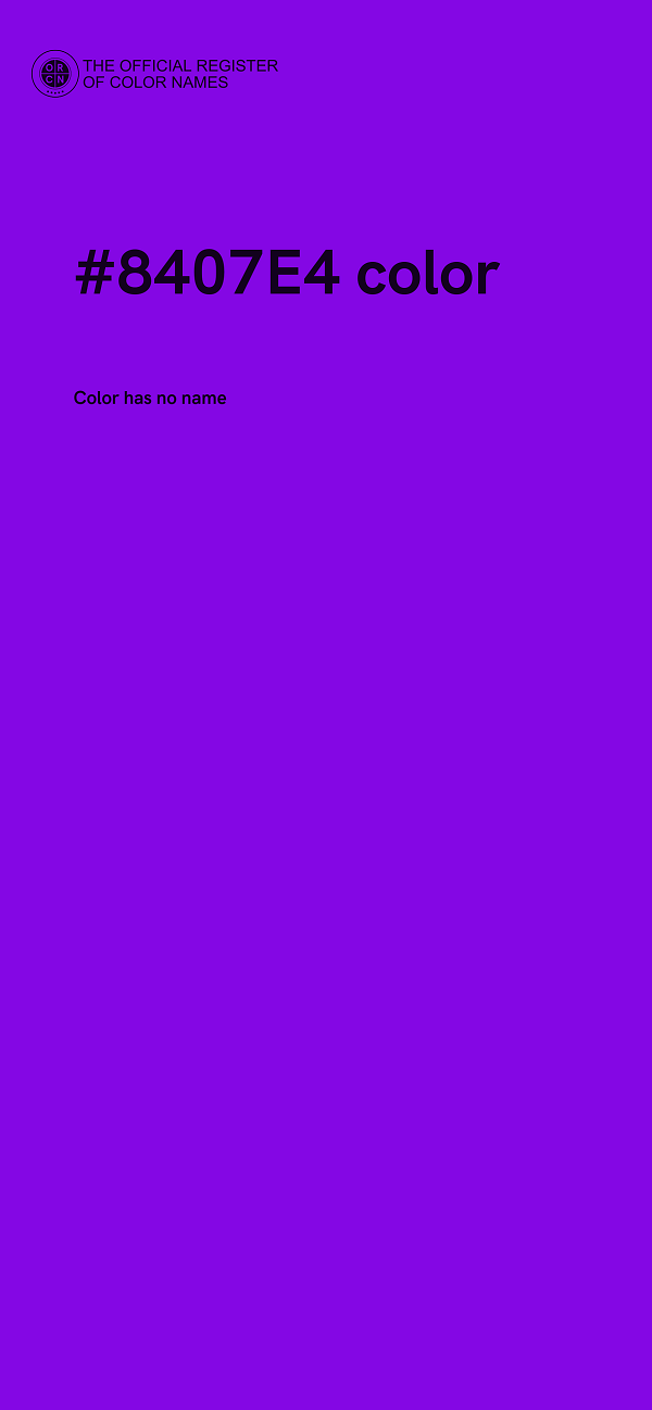 #8407E4 color image