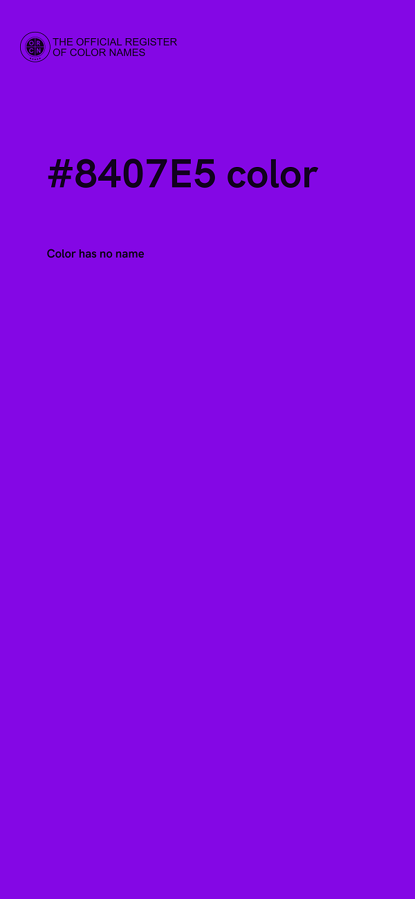 #8407E5 color image