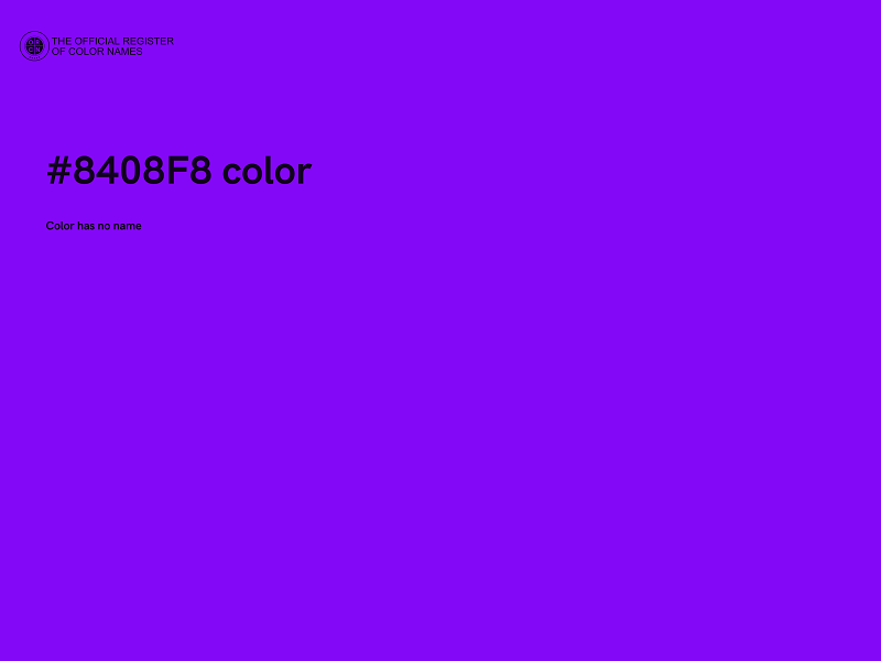 #8408F8 color image