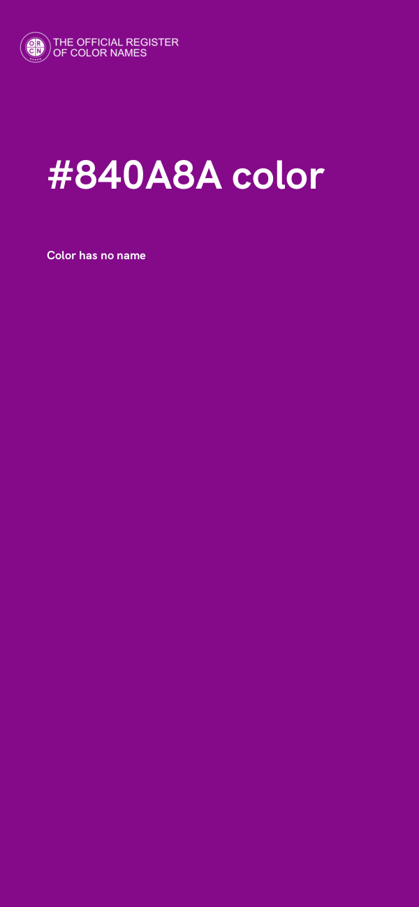 #840A8A color image