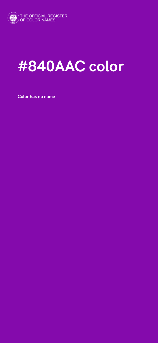 #840AAC color image