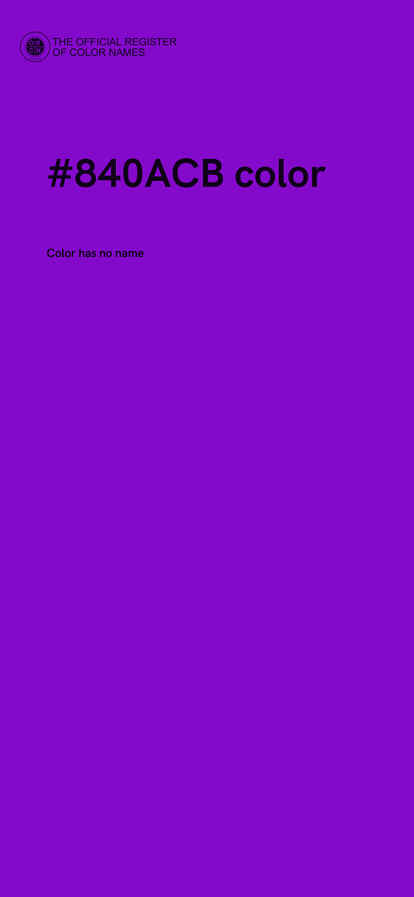 #840ACB color image