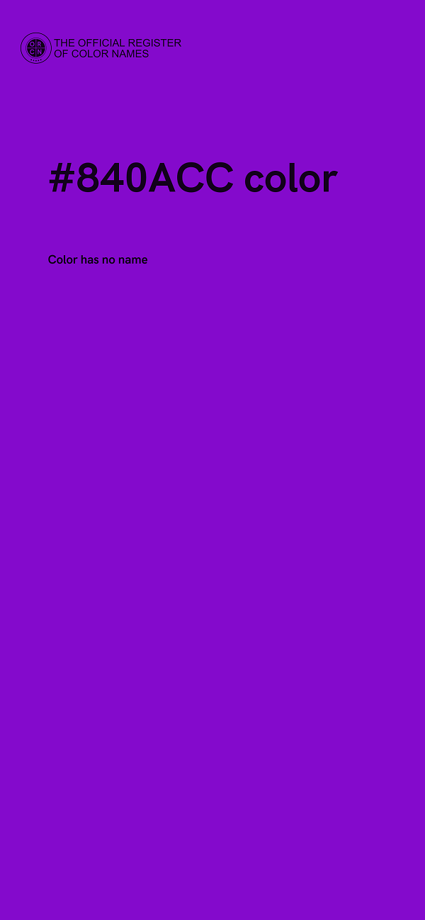 #840ACC color image