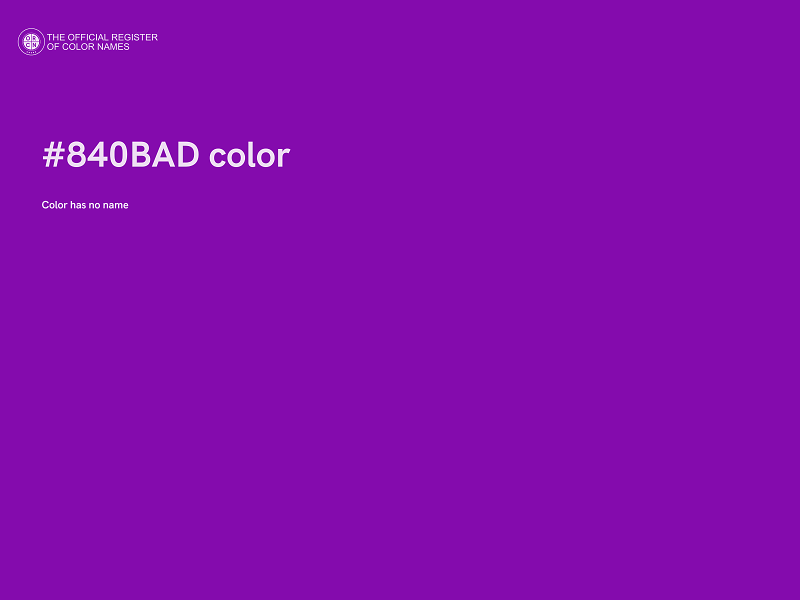 #840BAD color image