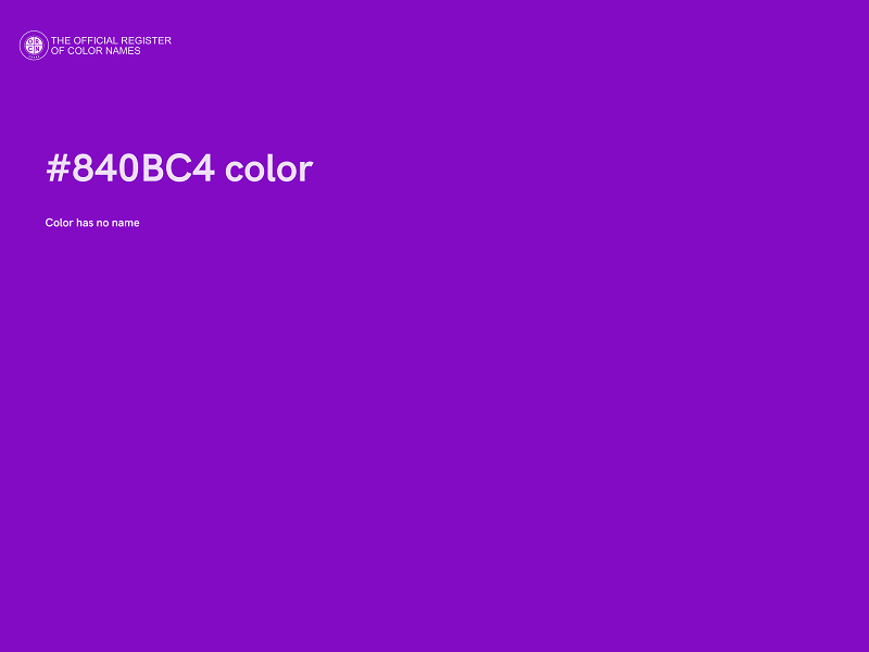 #840BC4 color image