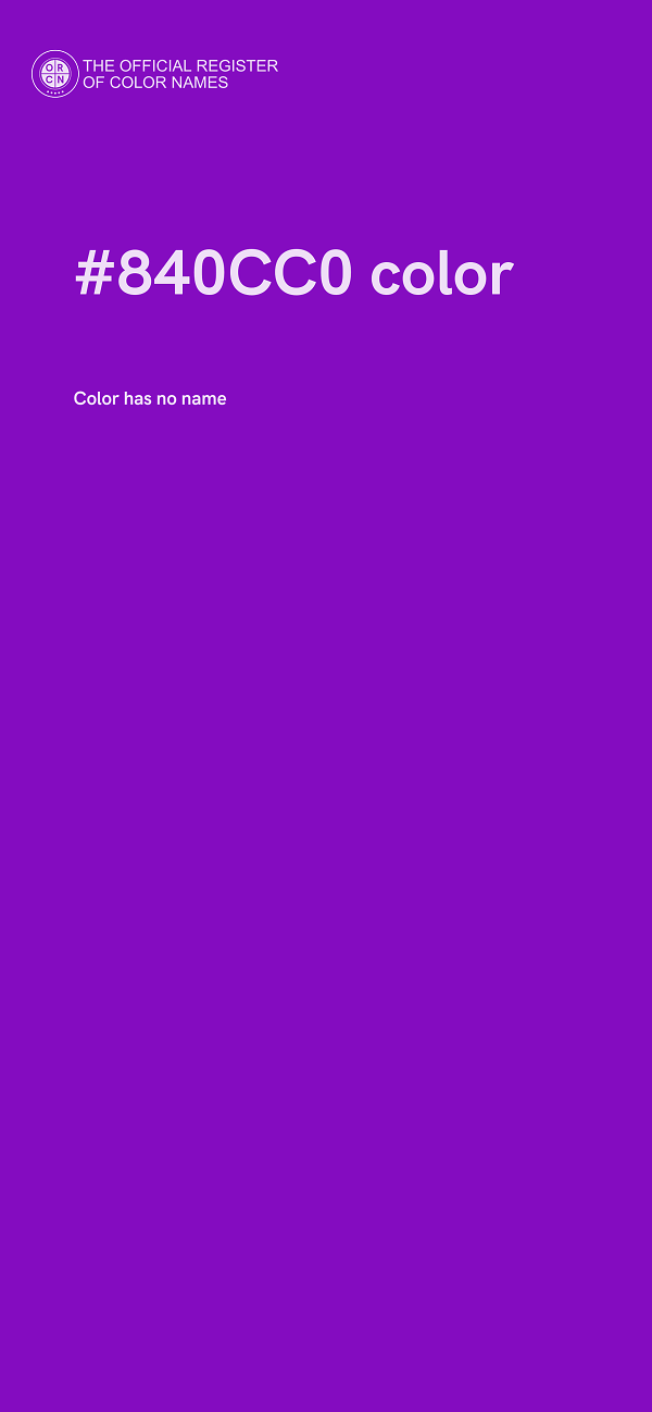 #840CC0 color image
