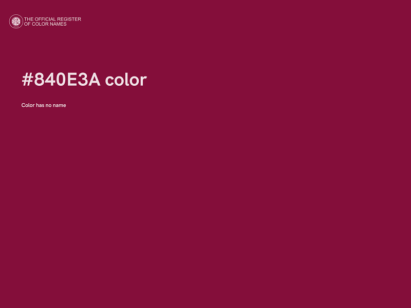 #840E3A color image