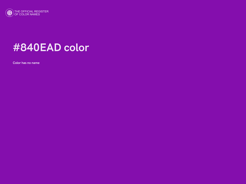 #840EAD color image