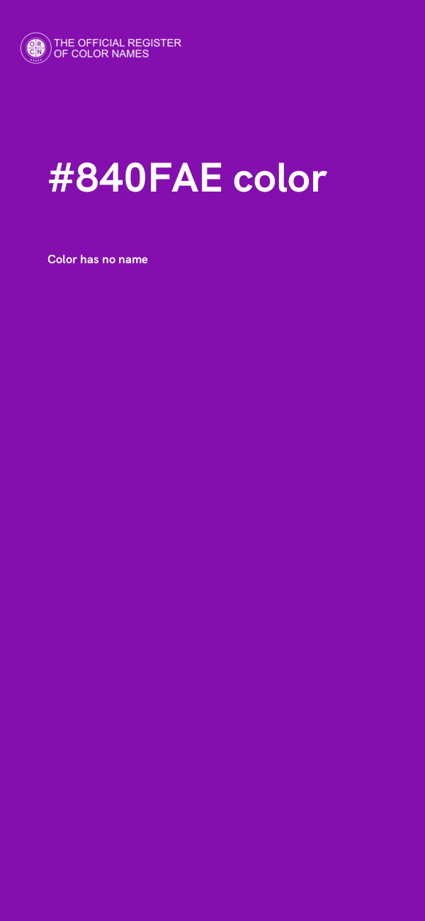 #840FAE color image