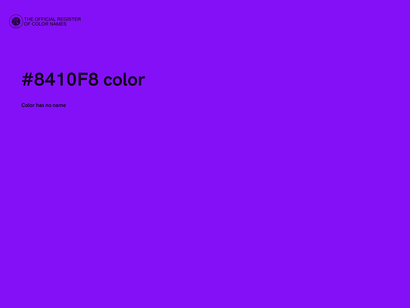 #8410F8 color image