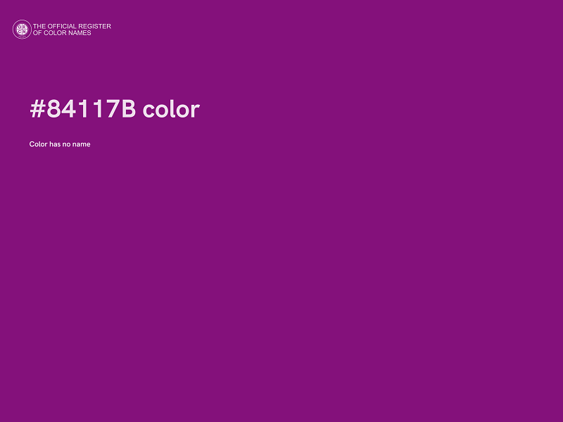 #84117B color image