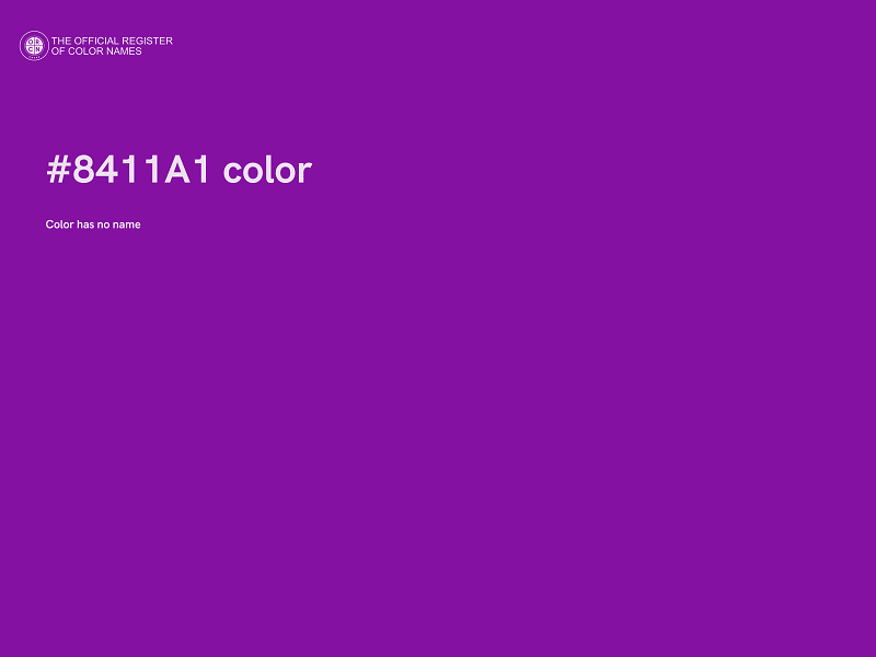 #8411A1 color image