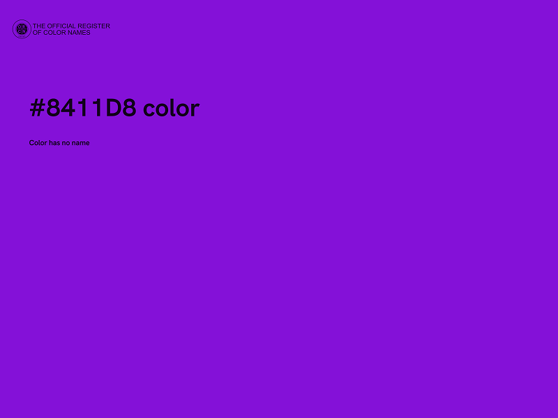 #8411D8 color image
