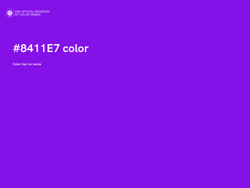 #8411E7 color image