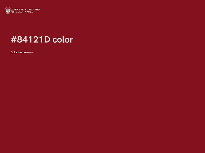 #84121D color image