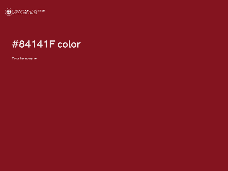 #84141F color image