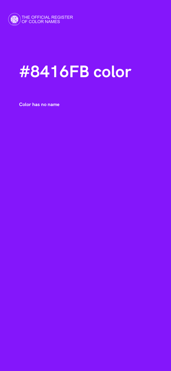 #8416FB color image