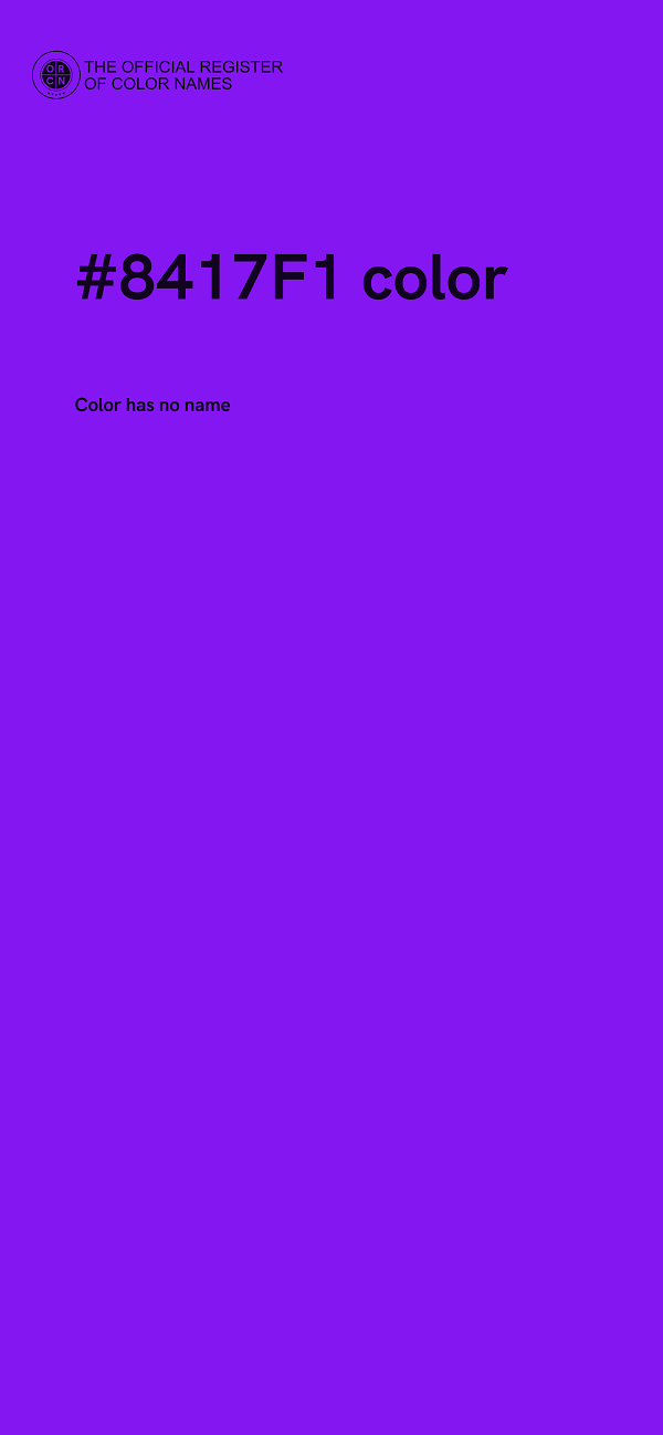 #8417F1 color image