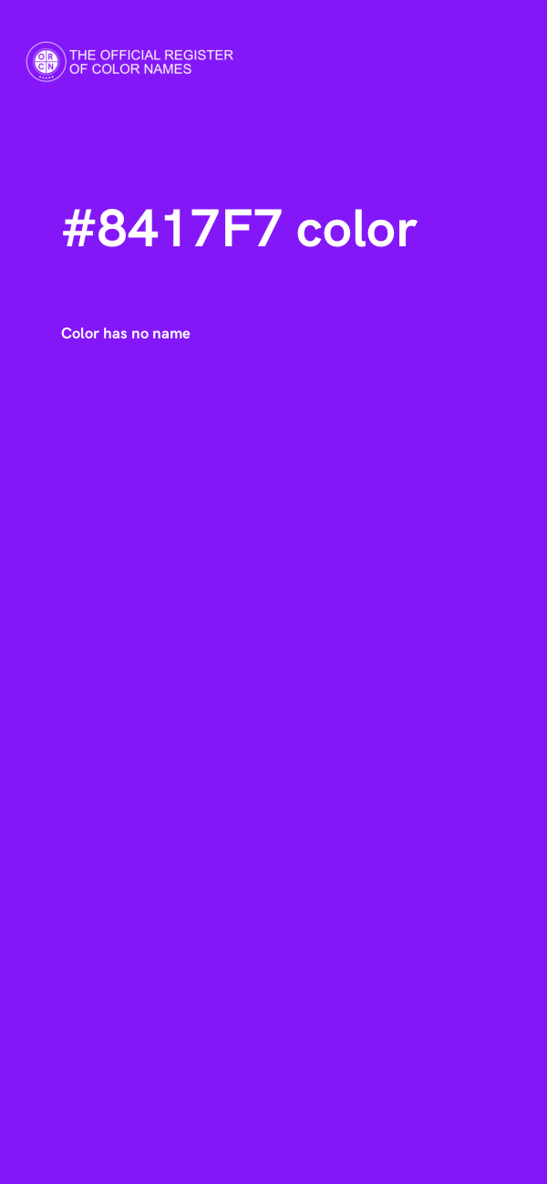 #8417F7 color image