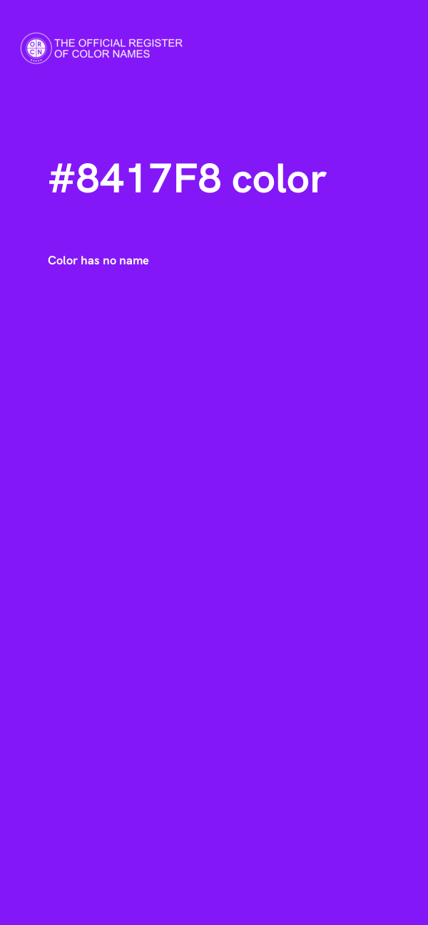 #8417F8 color image