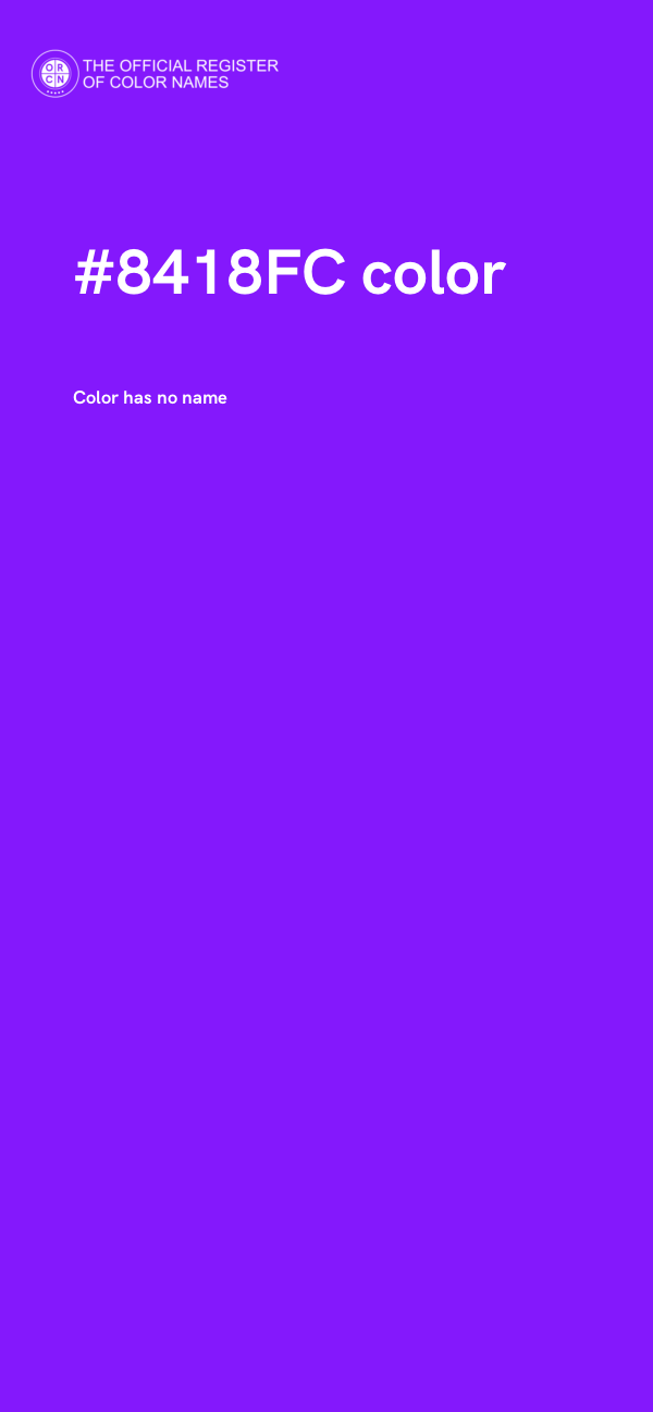 #8418FC color image