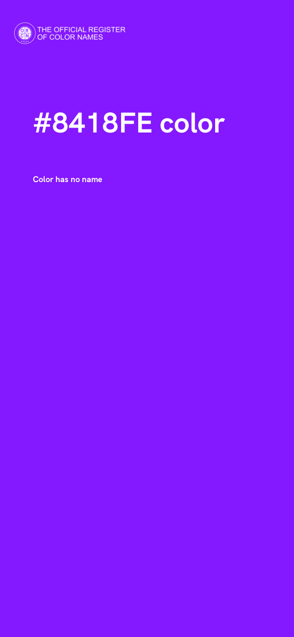 #8418FE color image
